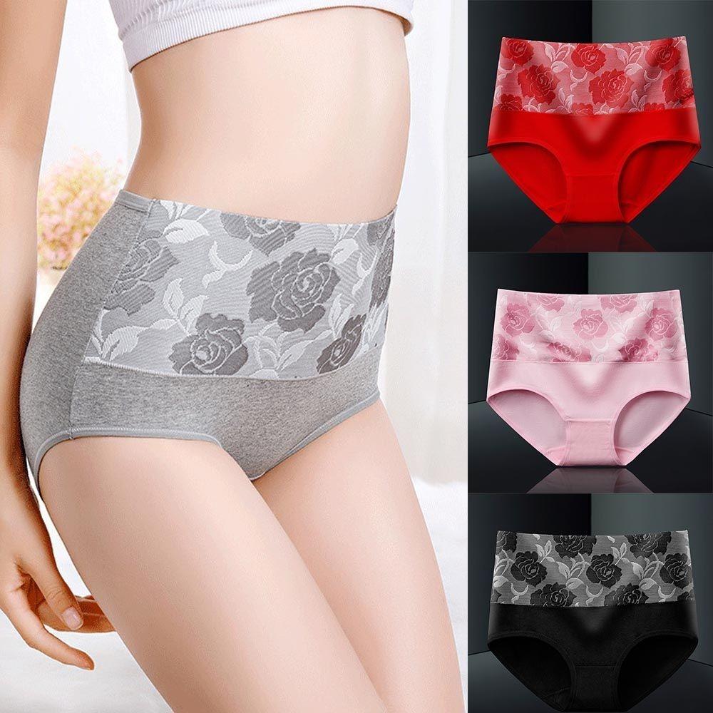 Soft Briefs High Waist Leak Proof Panties Breathable Female Underpants Knickers Women's