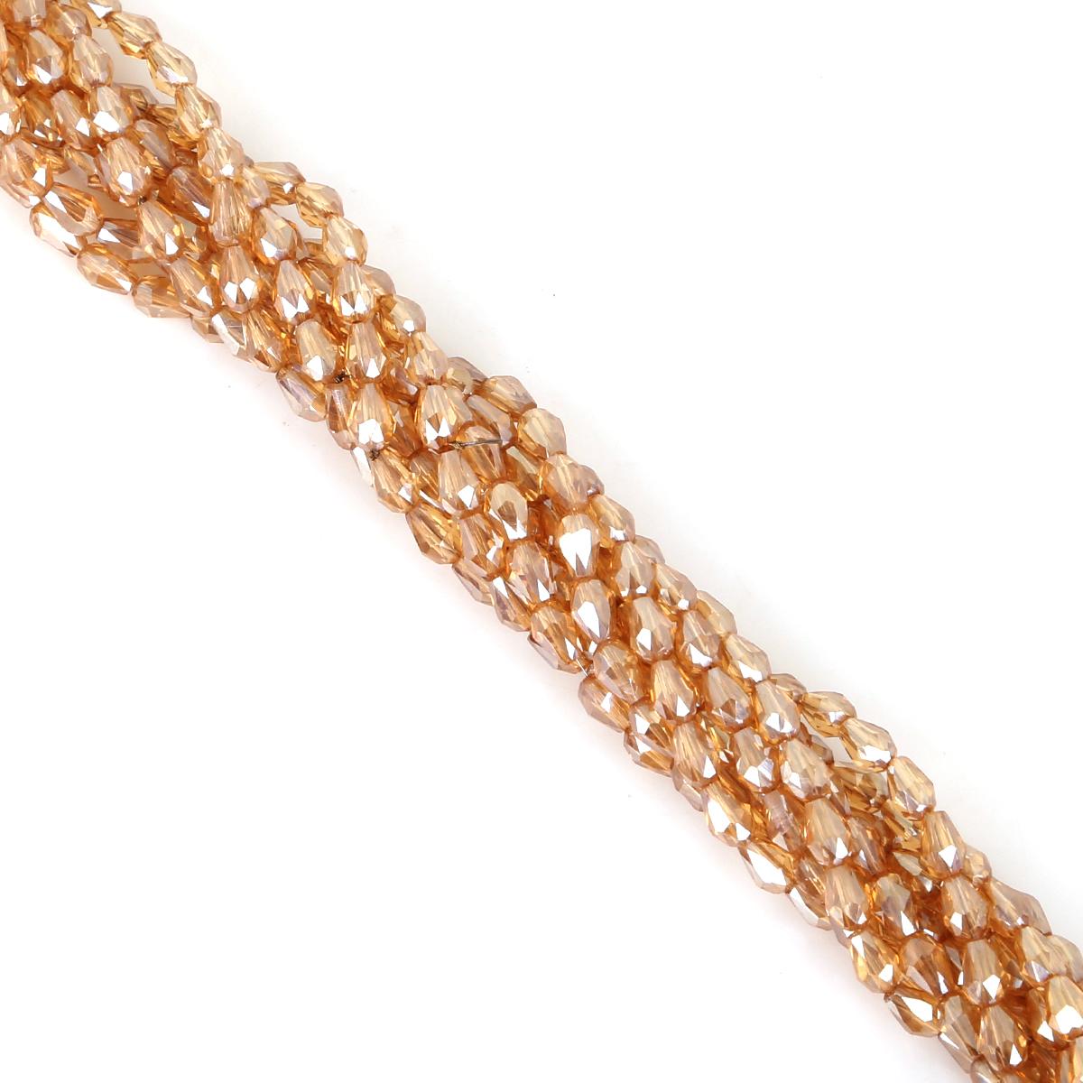 

Стеклянные хрустальные бусины в форме капель воды, свободные бусины-разделители для изготовления ювелирных изделий своими руками, браслета и ожерелья