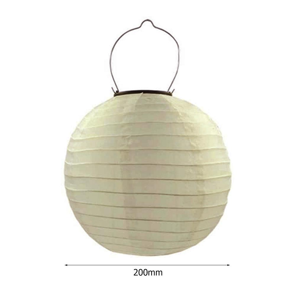 8Inch IP55 Waterproof LED Solar Lantern Lamp Hanging Light for Outdoor Yard Festival Celebration Party Garden Decoration Lamp
