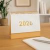 Stable Base 2026 Desktop Calendar Writable Memo Standing Flip Calendar  Time Management