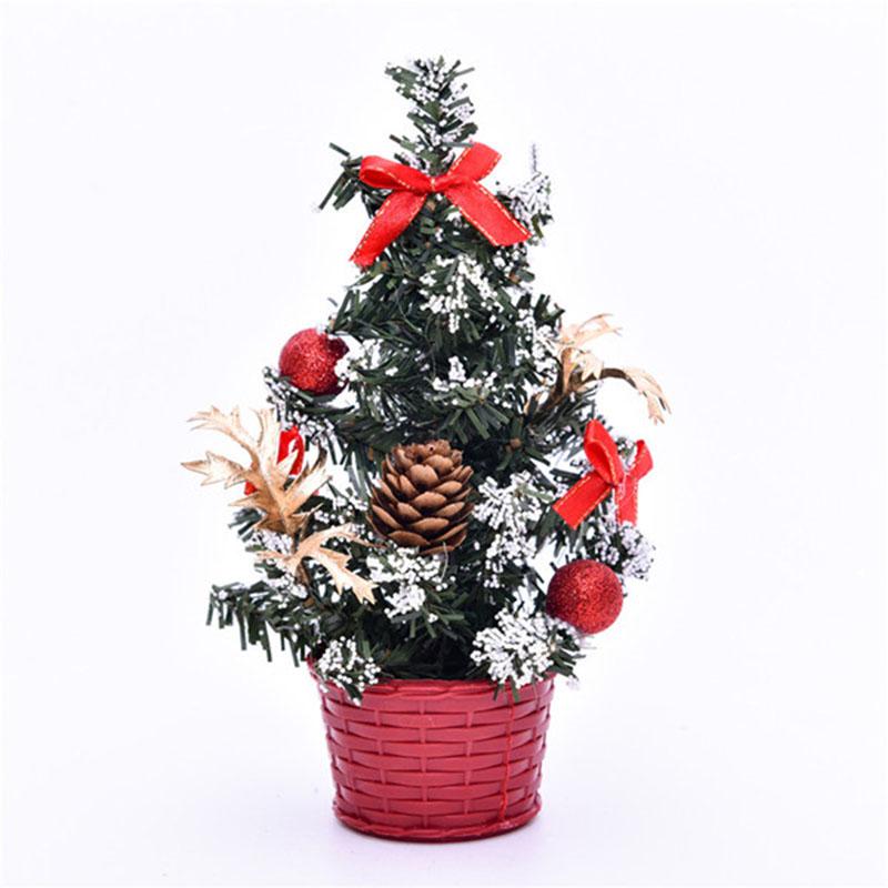Zubehör Praktischer Weihnachtsbaumschmuck Dekoration Festivaltisch Weihnachten 20cm Künstlich Schreibtisch Mini Miniatur PVC
