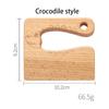 Toddlers Cooking Toys Cat Fish Wooden Knife Cutting Fruit Vegetable Chopper Kitchen Safe Knives Toy Montessori Education Tools