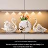 Swan Wine Rack Ornament - Elegant Display for Living Room or Dining Cabinet