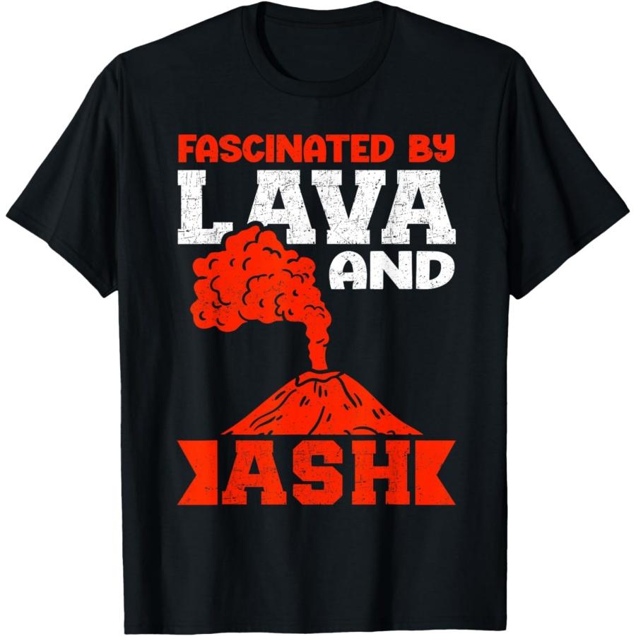 Fascinated by Lava & Ash Hawaii Volcano T-Shirt XXXXXL чёрный
