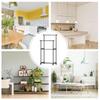 Double Clothes Rack Metal Heavy Duty Clothing Rack Rolling Closet Organizers And Storage Multi-Functional Wardrobe Space Saver