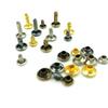 Leather Decoration DIY Double-Sided Rivet Tool Set: 240/480 Sets, 4 Colors, 3 Sizes, Metal Male and Female Rivets.
