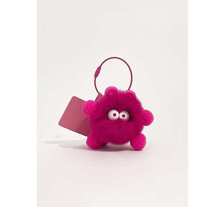 Мультяшный угольный шарик кролик брелок для сумки