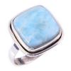 Natural Republic Larimar Edelstein 925 Sterlingsilber massiv Geschenkring S.9 e2y81