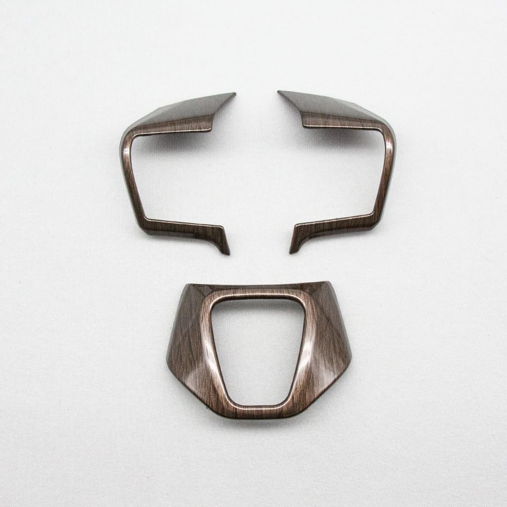 OKAYOHINN ABS Resin Steering Panel Cover with Wood Grain Finish for the New Crown Sedan Crown Crossover and Crown Sport Includes Steering Wheel Switch