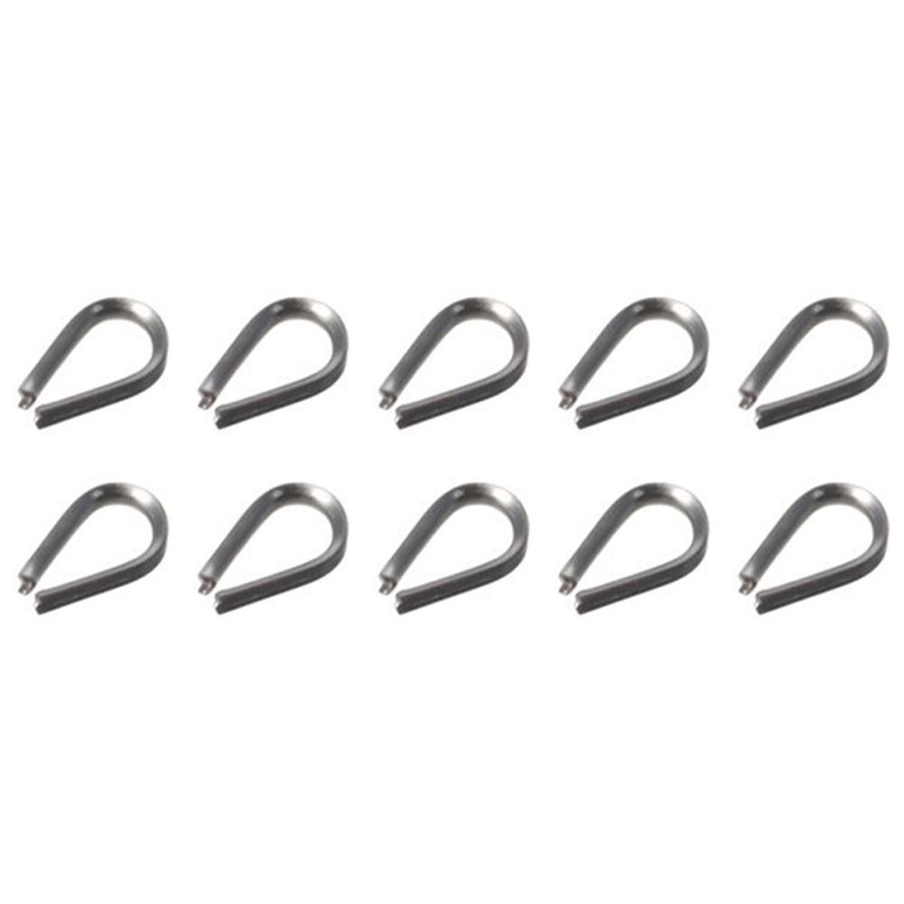 10pcs 1.5-12mm Rope Thimble Rigging 304 Stainless Steel Thimbles Ring Clamp  Rope Connecting Head