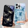 Luxury Tempered Glass For iPhone 16e Case iPhone16 Plus Hard PC Glass Phone Cover For iPhone 14 15 11 Pro Max 12 13 Mini Bumper