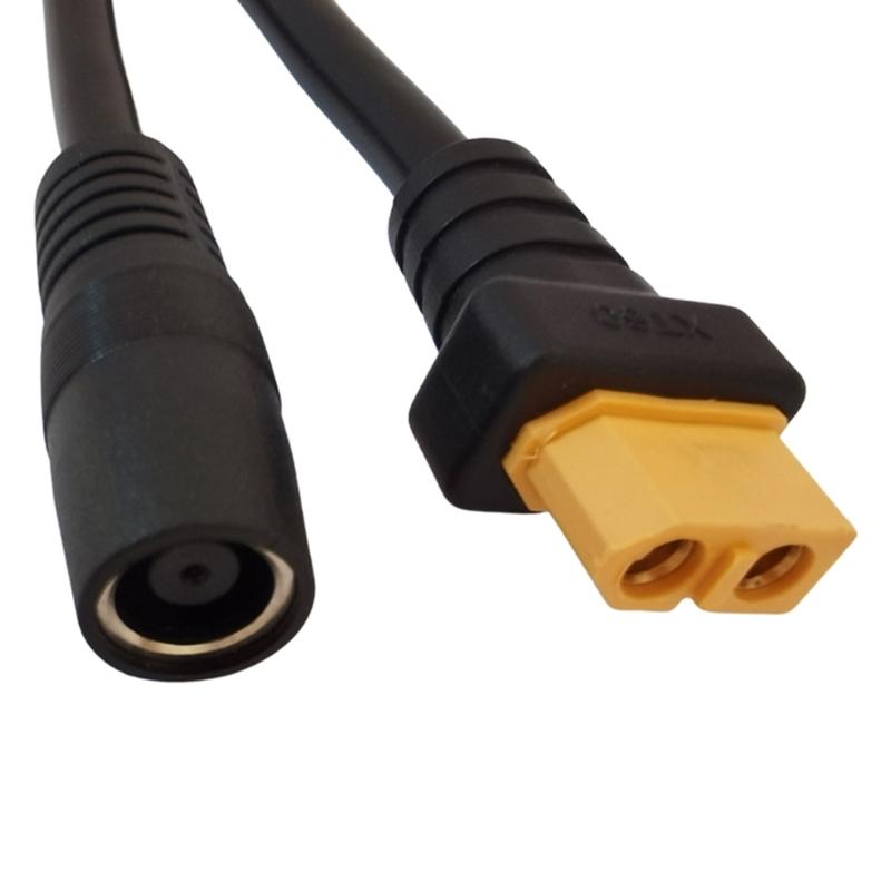 XT60 Female to DC8mm Power Cable Adapter 14AWG High Conductivity Copper Cord for Solar Panel and Generators