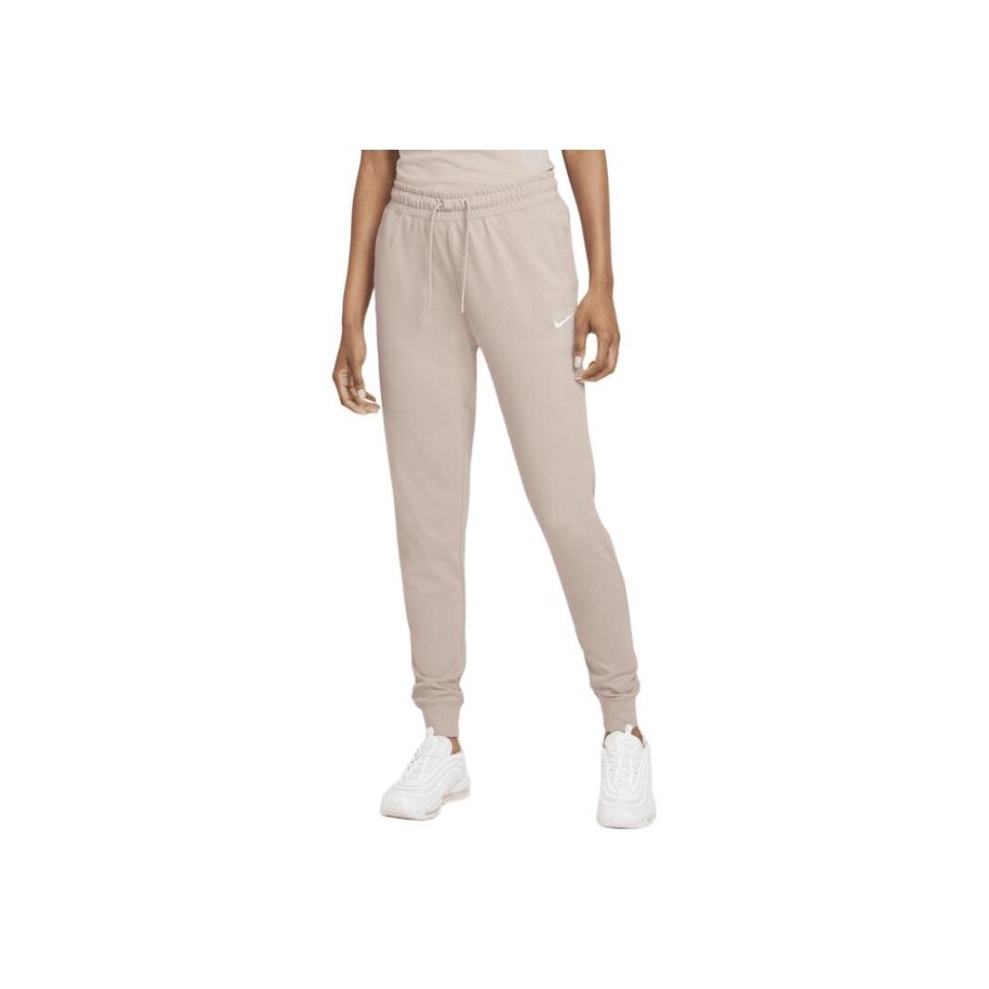 

Nike Logo Embroidered Drawstring Cuffed Casual Pants Women bottoms Cream DJ8499-236 XL