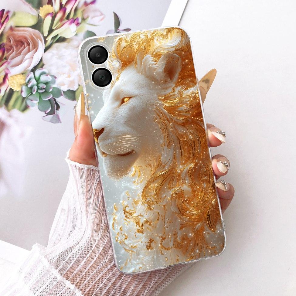 Clear Cover For Samsung Galaxy A06 4G Case Cute Cat Fashion Cool 2D Painted Casing For Samsung A06 4G SM-A065F SM-A065M
