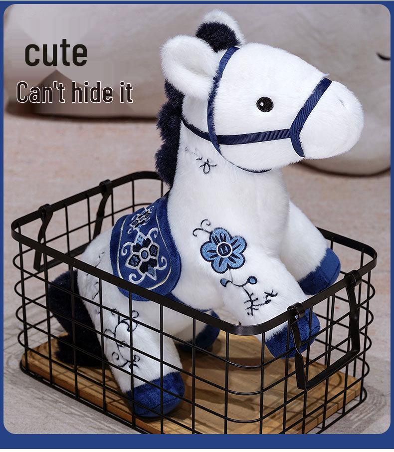 2026 Year of the Horse Zodiac Plush Mascot - Customizable Little Horse Doll for Company Annual Meeting Gifts