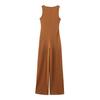 TAOP&ZA Summer Women's V-neck Sleeveless Long Jumpsuit
