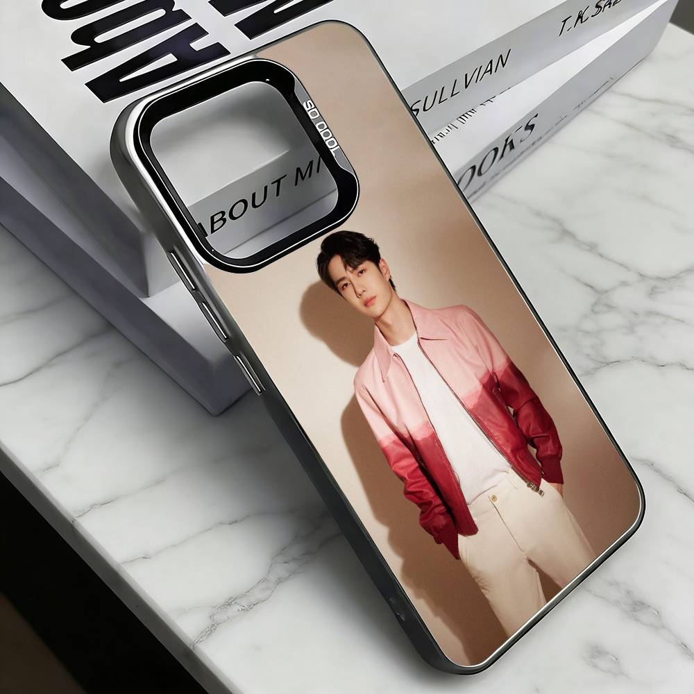 

W-Wang Yibo Phone Case For iPhone 17,16,15,14,13,12,11 Plus,Pro Max,XS,Colorful Silver Black Cover iPhone14ProMax