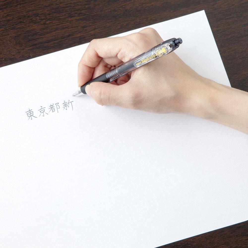 Zebra TapliClip Ballpoint 10 Oil-Based Pen, 1.0, Black, Pens, B-BNB5-BK