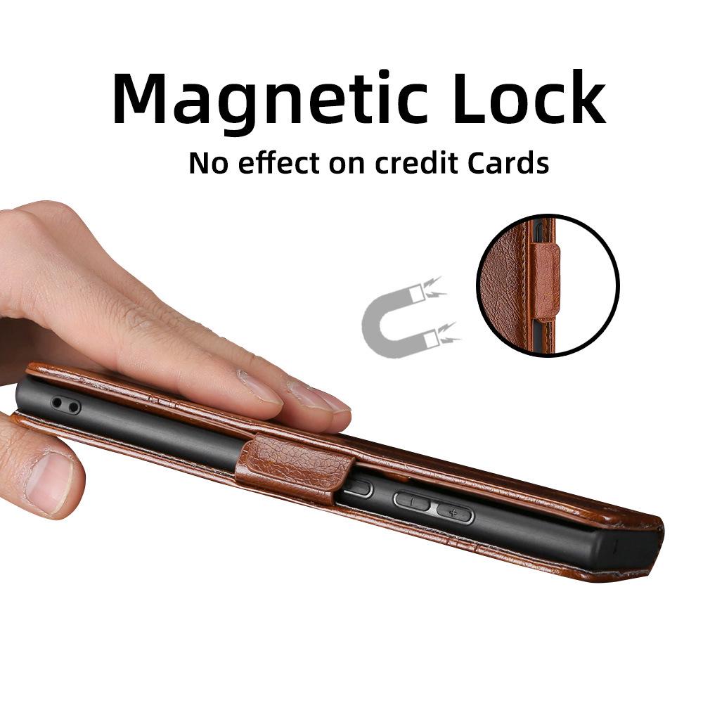 ZTE Blade A72 Magnetic Flip Phone Case - Drop-proof Stand Leather Cover for 4G/5G.