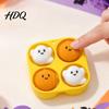 Halloween Desktop Ornament Clicker Fidget Toy 3D Printed Pumpkin Ghost Egg Carton Tactile Sensory Tool with Keychain Hole Cute Stress Relief