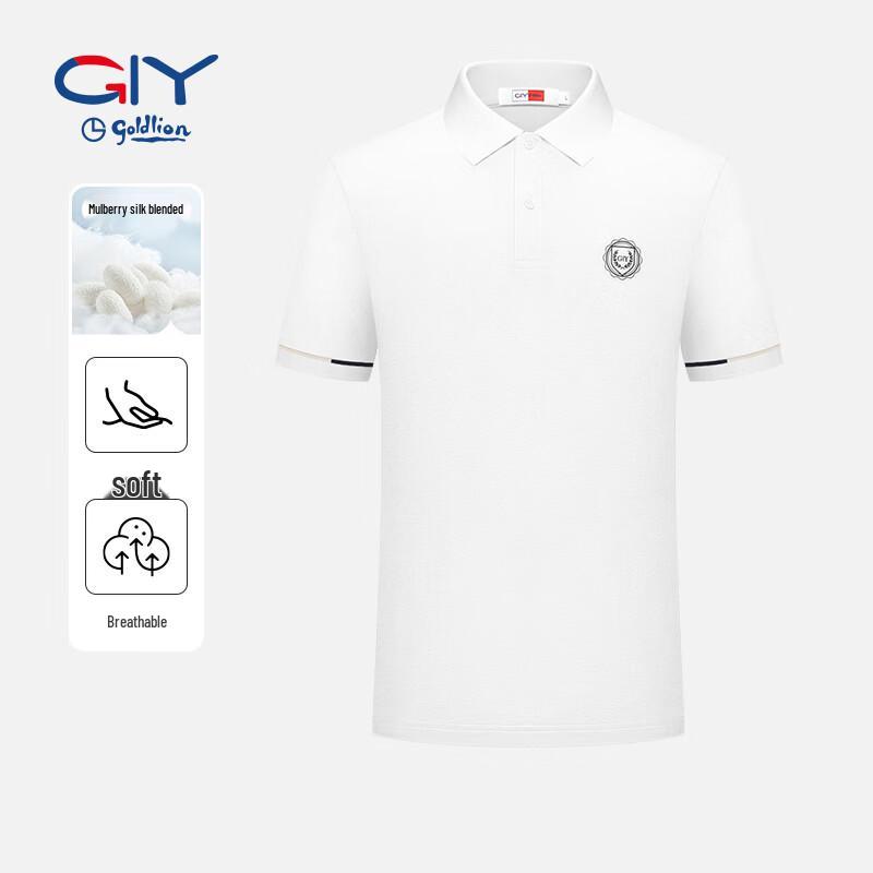 Goldlion GY Silk Blend Luxury Sport Polo Shirt for Men
