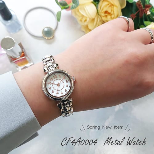 J-Axis Seven Star Metal Watch CF4A0004 Women's Silver