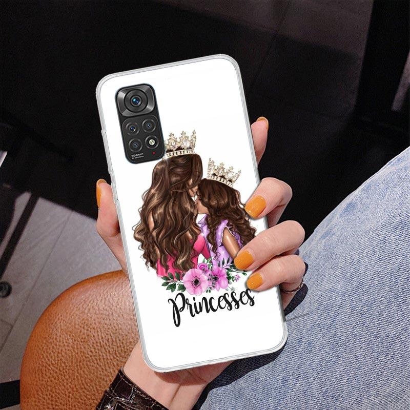 Baby Mom Girls Phone Case For Xiaomi Redmi Note 15 14 13 12S 12 11 Pro Plus 14S 11S 11E 10 10S 11T 5G Personalized Cover Redmi N