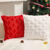 Christmas Tree Pillow Covers 45x45cm Soft Plush Pillowcase Couch Cushion Case for Couch Sofa Holiday Festivals Winter Home Decor