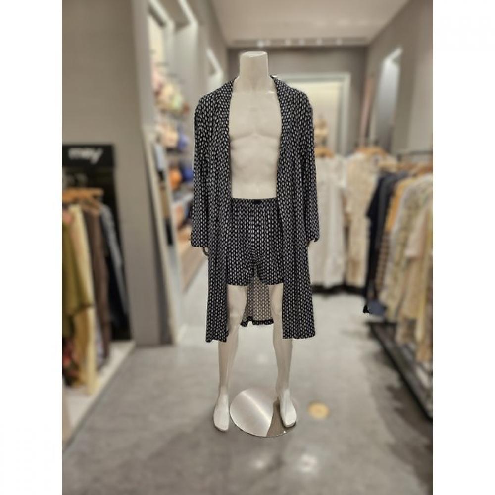 Navy Scooter Pattern Men Robe Gown  Gmp2018r 