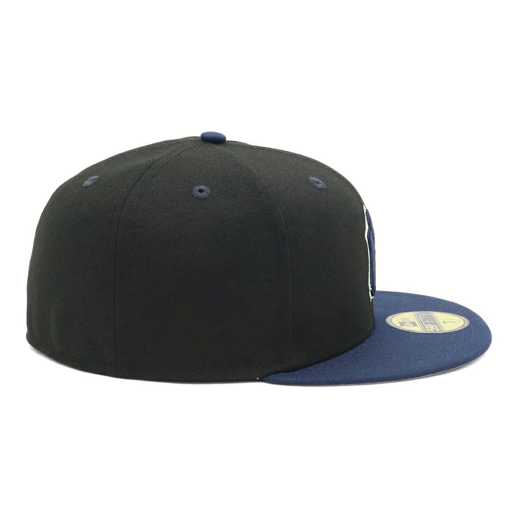 New Era 59FIFTY Cap MLB New York Yankees NY Black Under Exclusive to and Flat Perfect for Spring and Popular Size Stickers Large and Small Sizes