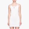 Nike Sportswear Ribbed JDI Dress Solid Color Round Neck Sleeveless Strap Dress Women Dresses White CD6444-110