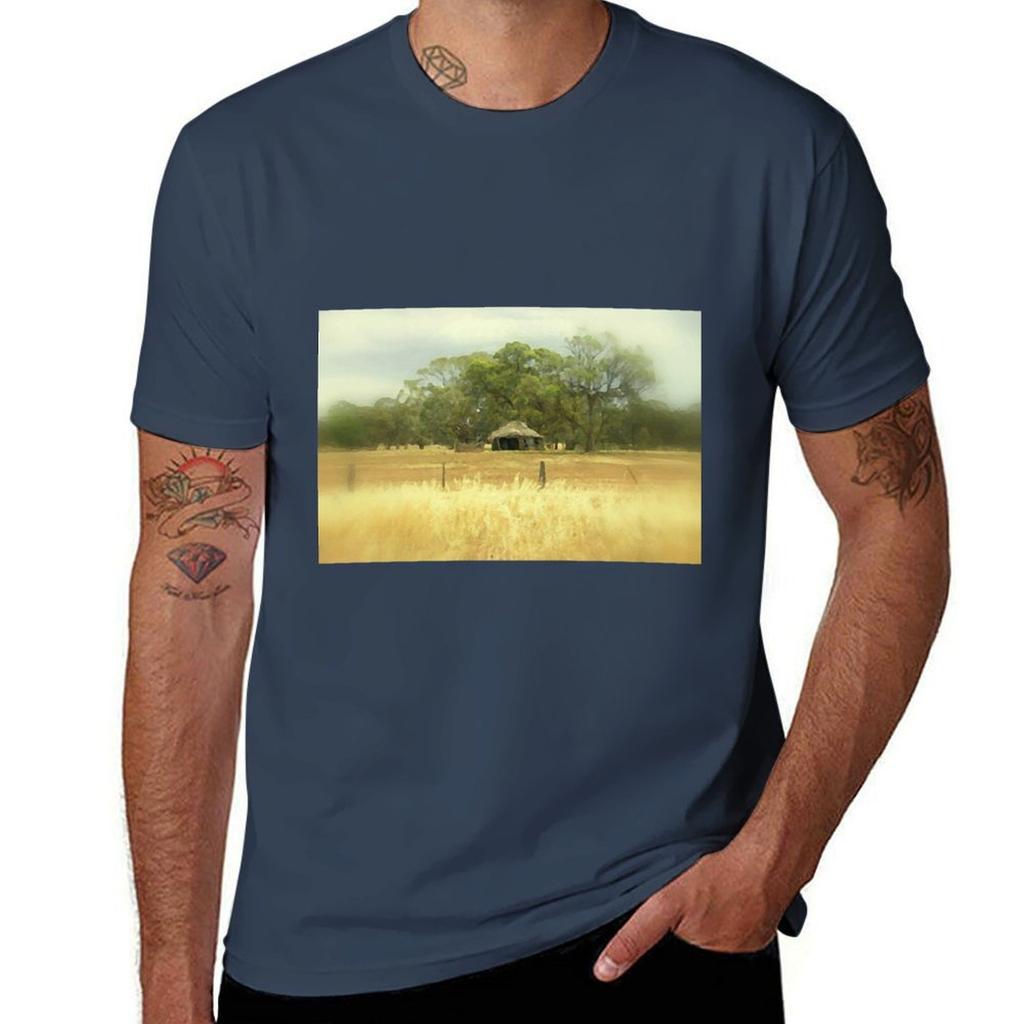 Thatched roof Barn TShirt All Weather Casual Short Sleeve