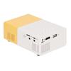   Projector 1080p Diffuse Reflection Imaging Support 23 Languages HD Projector with Spkers Yellow