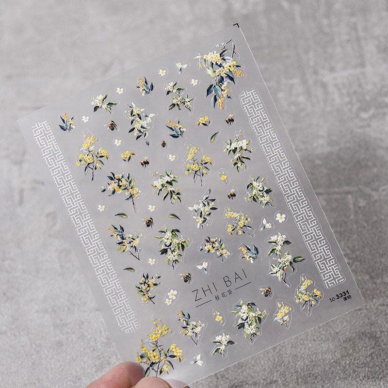 

Nail Sticker Tomoni Retro National Style Osmanthus Fragrance Osmanthus 3331