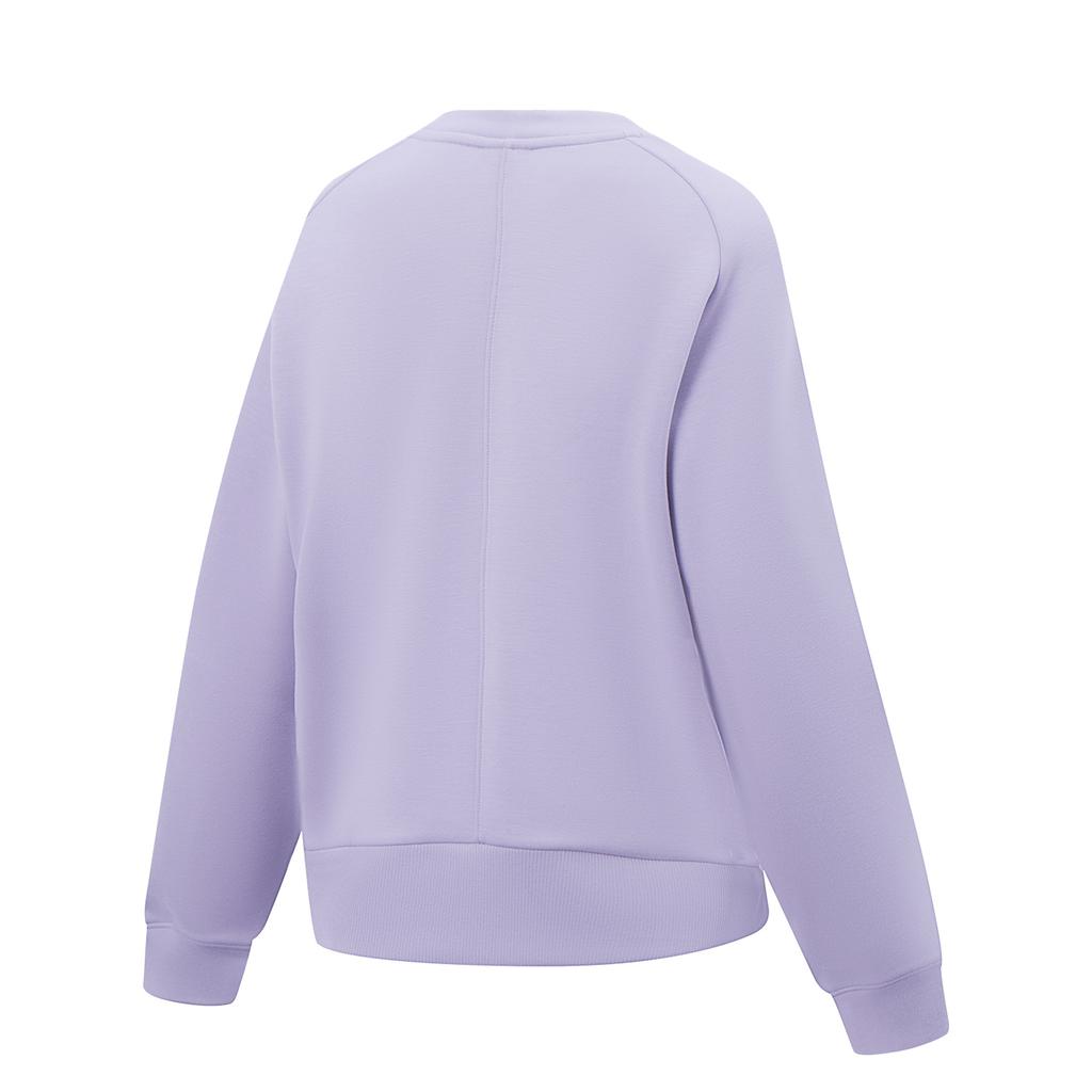 Li Ning Fitness Series Solid Color Breathable Versatile Loose Sweatshirt Women Sweatshirt AWDW080-1
