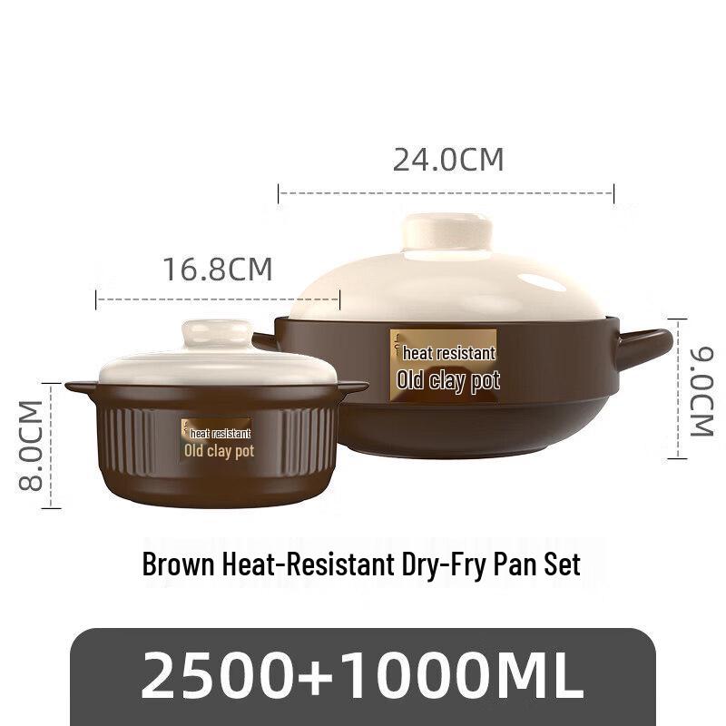 Dry Burn Resistant Ceramic Casserole Pot