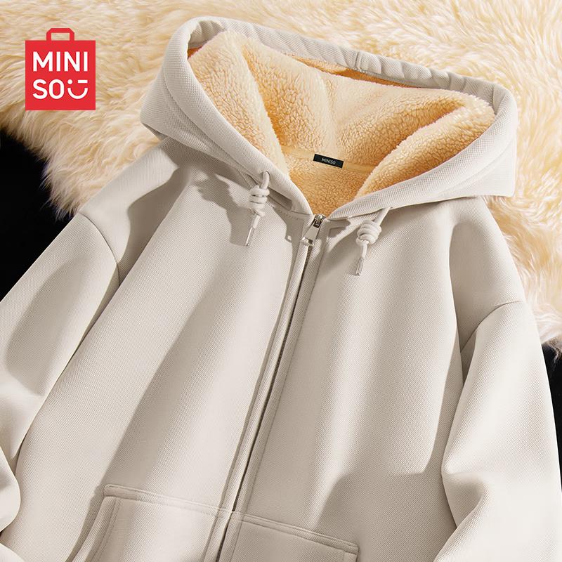 MINISO Мужской кардиган с капюшоном на плюшевой подкладке XL 3298₽