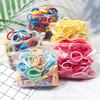 25 Colors 50/100PCS Elastic Black Hair Bands Ties 4cm Solid Color Headband for Women Girls Hair Accessories Gift Ponytail Holder
