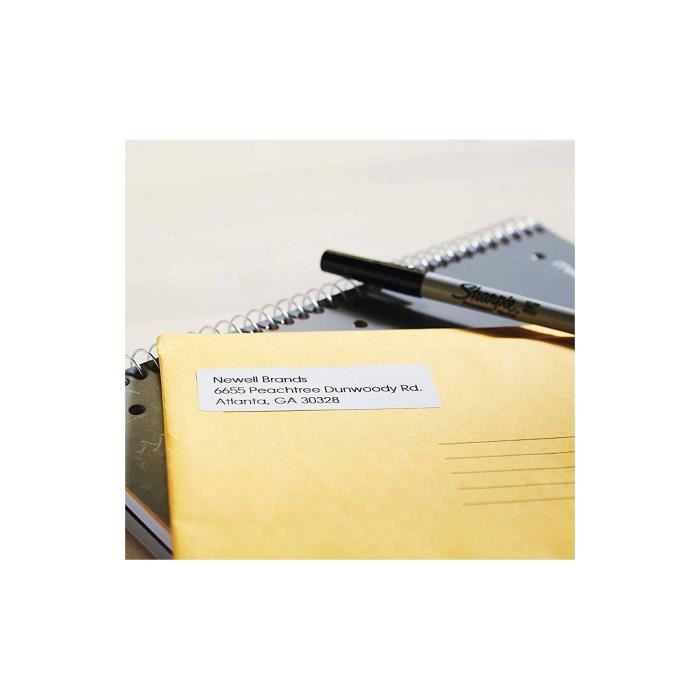 Étiquettes d'adresse DYMO LabelWriter - Format Large 54mm x 25mm - Boite de 1 rouleau de 500 étiquettes