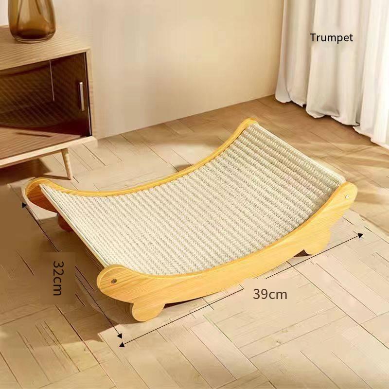 Sisal Cat Scratch Pad Durable and non-abrasive prevents debris protects sofas beds integrated cat paw pad upright design