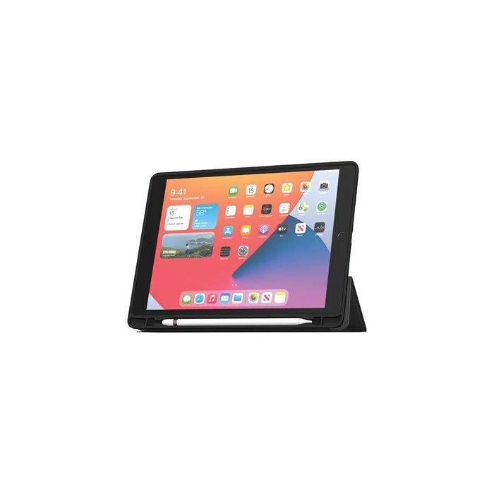 Folio SlimSkin MW pour iPad 10.2 7ème génération 8ème génération 9ème génération 2019 2020 et 2021 Noir
