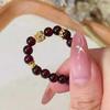 Elegant Women's Imitation Garnet Bracelet - Simple Chinese Style Design