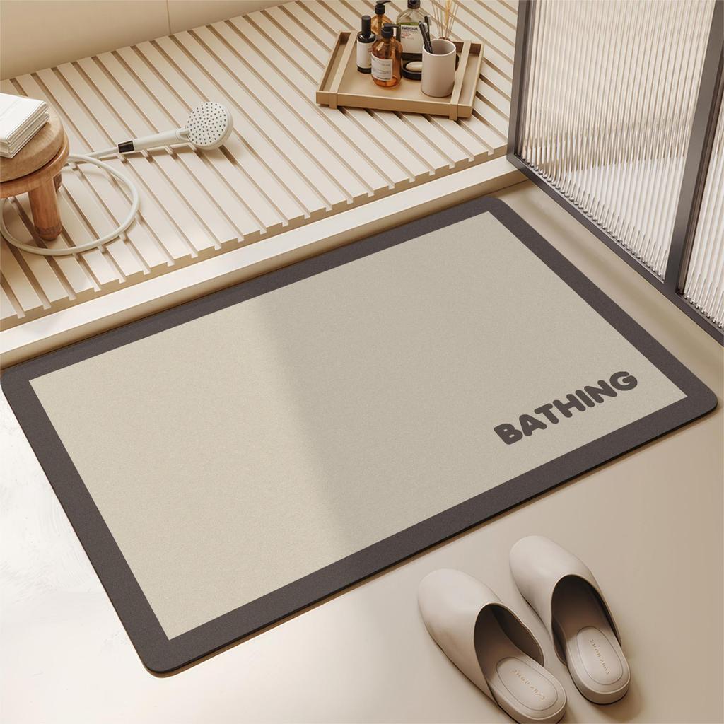 Diatom Mud Bathroom Mat: Absorbent, Anti-Slip, Wear-Resistant, Easy-Clean Floor Mat for Home Use