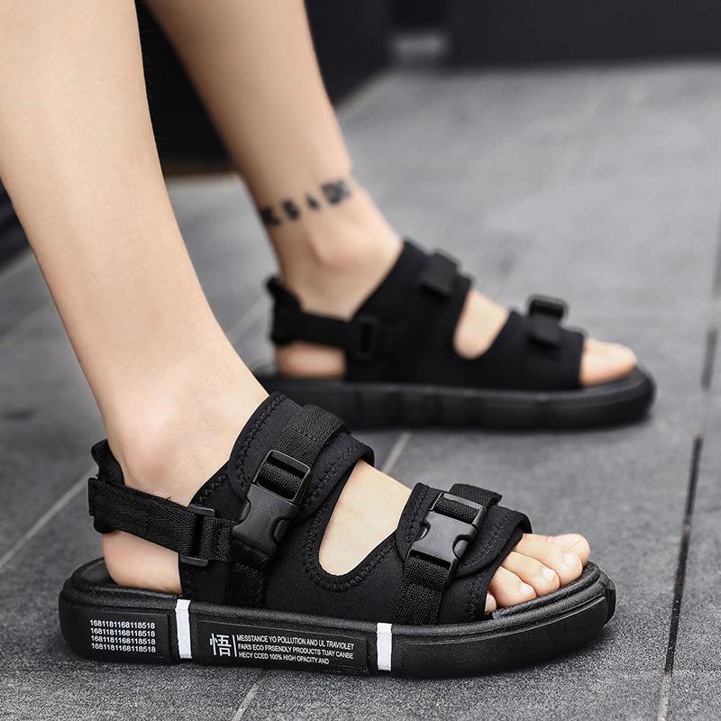

[Free shipping] 2024 summer fashion enlightened men s sandals, removable one shoe and two sandals 37