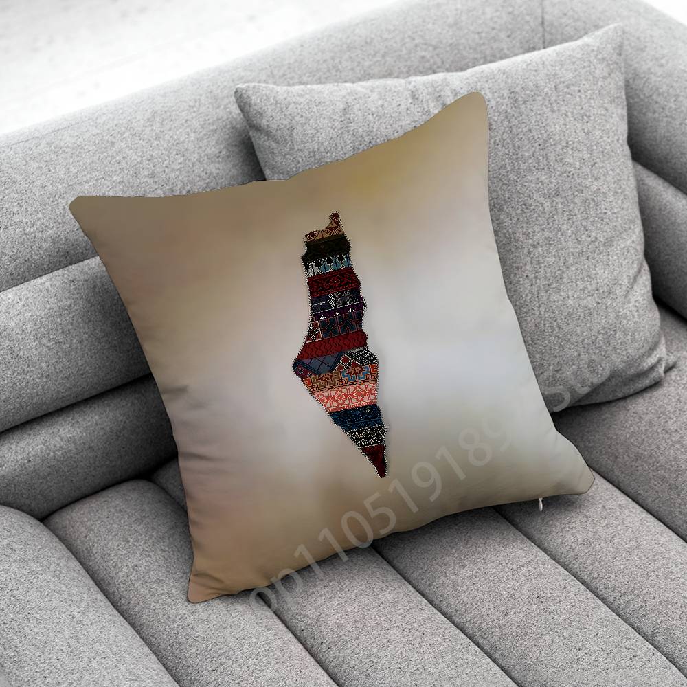 P-PalestineS Flower Throw Pillow Case For 55x55cm 30x30cm 50x50cm 45x45cm 40x40cm Square Chair Pillowcase Case