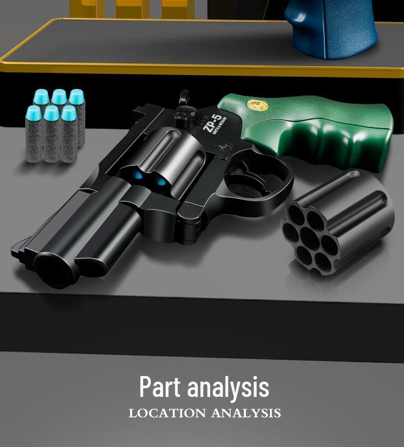 ZP5 Toy Pistol: Revolver-Style Soft Bullet Gun for Kids, EVA Foam Simulated Training Model