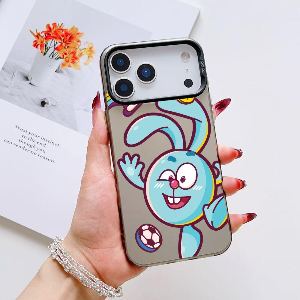 Cute G-Gogoriki K-Kikoriki Phone Case For iPhone 17 16 15 14 13 12 11 Pro Max Air Matte Laser Aurora Shockproof Funda