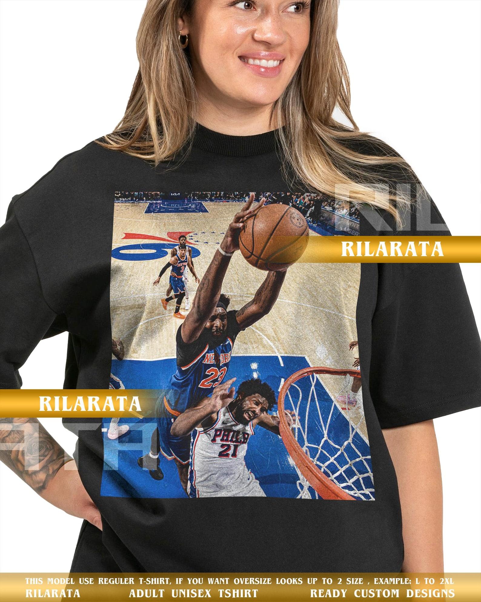 Mitchell Robinson Poster Dunk Vintage T-Shirt Gift for Women and Man Shirt Unisex Tee Sport SweaT-Shirt S