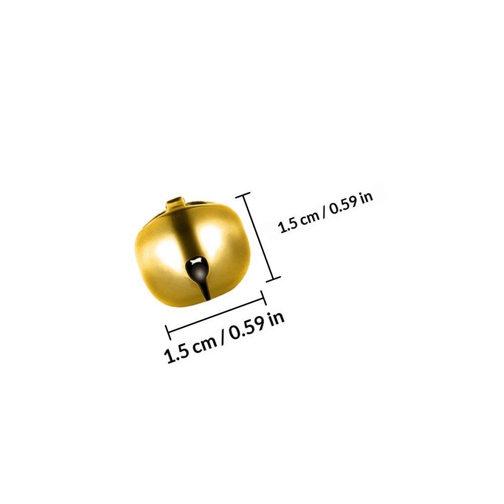 100Pcs Premium Vacuum Plated Holiday Bell Pendants Creative Christmas Hanging Decor for Tree Wall Window Door Table Shelf Decor
