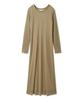 Emi Velvet Beige Women's Dress, 13WCO251039,